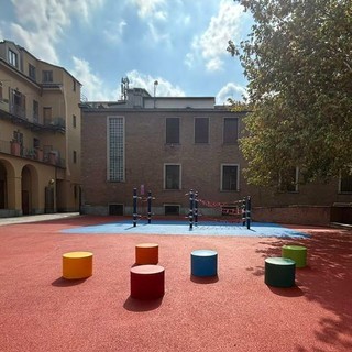 Il nuovo cortile dell'Istituto comprensivo Tommaseo