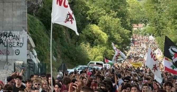 Proteste No TAV - Immagine d'archivio