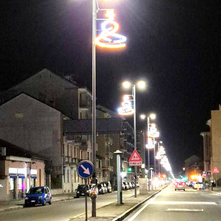 Le luminarie di zona Barca