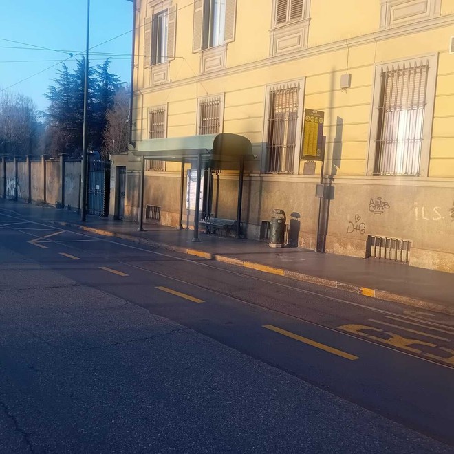 La nuova pensilina di corso Casale