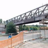 La nuova passerella su corso Trieste, all'ingresso di Moncalieri