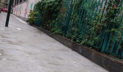 I nuovi marciapiedi di via Alimonda I nuovi marciapiedi di via Alimonda