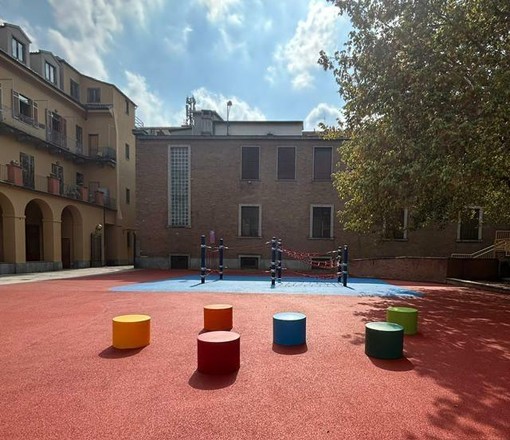Il nuovo cortile dell'Istituto comprensivo Tommaseo Il nuovo cortile dell'Istituto comprensivo Tommaseo