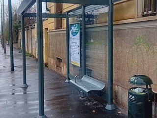 La nuova pensilina di corso Casale