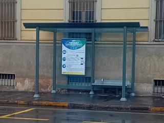 La nuova pensilina di corso Casale