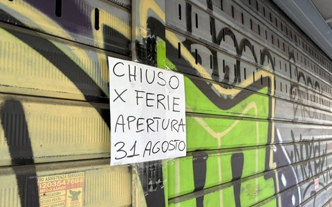 Negozi chiusi per ferie