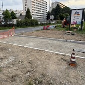 Lavori per un attraversamento pedonale in corso Grosseto