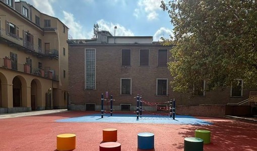 Il nuovo cortile dell'Istituto comprensivo Tommaseo