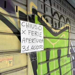 Negozi chiusi per ferie