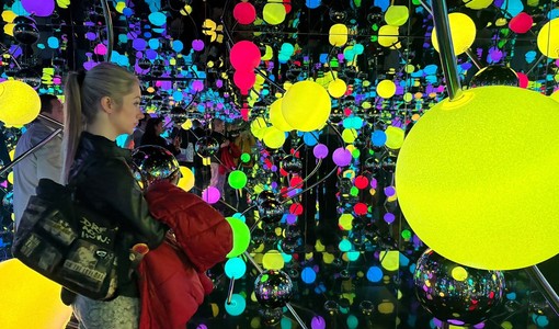 Yayoi Kusama alle Ogr per la mostra collettiva "The Quantum Effect" Yayoi Kusama alle Ogr per la mostra collettiva "The Quantum Effect"