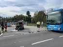 Grave incidente tra una Fiat Cinquecento e un pullman Grave incidente tra una Fiat Cinquecento e un pullman
