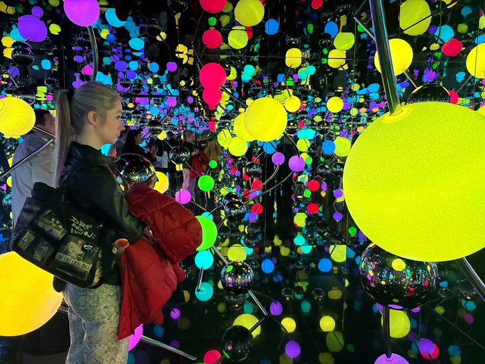 Yayoi Kusama alle Ogr per la mostra collettiva "The Quantum Effect" Yayoi Kusama alle Ogr per la mostra collettiva "The Quantum Effect"