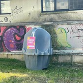 L'orinatoio comparso al Madre Teresa