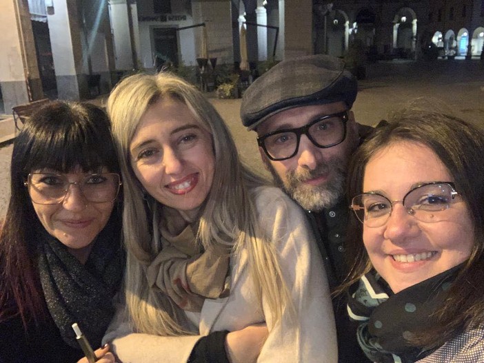 Al centro Tamara Rosellini, a fianco Federico Lerza Al centro Tamara Rosellini, a fianco Federico Lerza