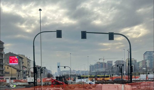 Piazza Baldissera dice addio alla rotonda: fine cantiere a maggio, in arrivo i semafori