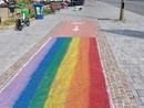 Ciclabile arcobaleno, polemica a Torino: “Serve autorizzazione?” Ciclabile arcobaleno, polemica a Torino: “Serve autorizzazione?”