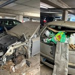 Garage trasformato in sfasciacarrozze: "E' un museo dell'orrore"