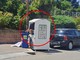 La foto scattata da un residente in corso Gamba