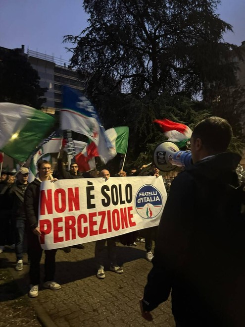 La protesta in piazza