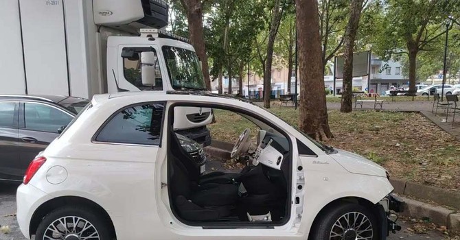 La Fiat 500 cannibalizzata La Fiat 500 cannibalizzata