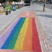 Ciclabile arcobaleno, polemica a Torino: “Serve autorizzazione?”