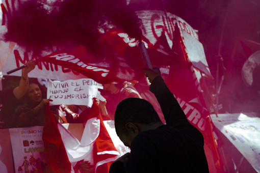 Un momento della conclusione del corteo in Piazza Solferino - Foto di Daniele Caponnetto