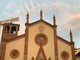 Il Duomo di Pinerolo con il pinnacolo danneggiato