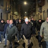 Il presidio anti spaccio del comitato Torino Tricolore