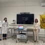 La cerimonia per la donazione del macchinario per la riabilitazione del pavimento pelvico