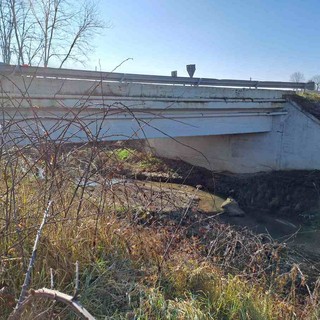 Il ponte sulla futura passerella della provinciale 134