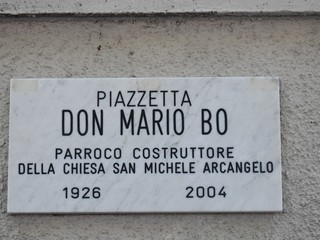 L'intitolazione di piazzetta Don Mario Bo L'intitolazione di piazzetta Don Mario Bo