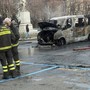 Il furgone andato in fiamme Il furgone andato in fiamme