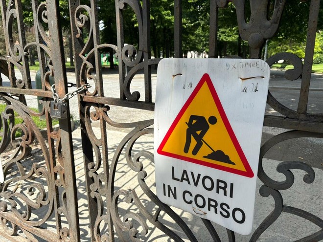 Lavori al parco Rignon
