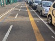 La pista ciclabile di via Giordano Bruno e via Bossoli La pista ciclabile di via Giordano Bruno e via Bossoli