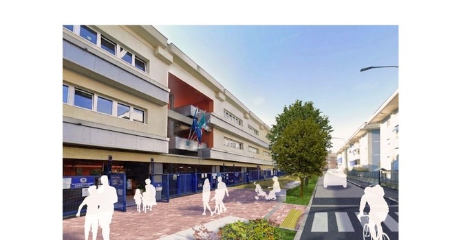 Scuola Dewey, cambia il volto: più alberi, percorsi sicuri e una nuova ciclabile