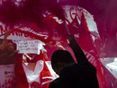 Un momento della conclusione del corteo in Piazza Solferino - Foto di Daniele Caponnetto