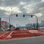 Cantieri in piazza Baldissera