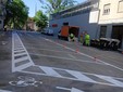La nuova ciclabile di via Mondovì