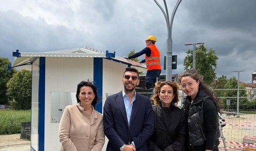 La Circoscrizione 6 con l'assessora Foglietta davanti al nuovo punto Smat