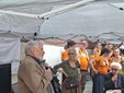 Il presidio di protesta davanti alla Rai
