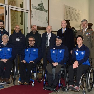 La nazionale di curling paralimpico al Museo della Cavalleria