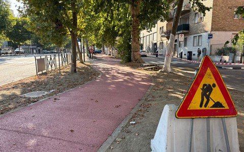 Ecco la nuova pista ciclabile di corso Bramante