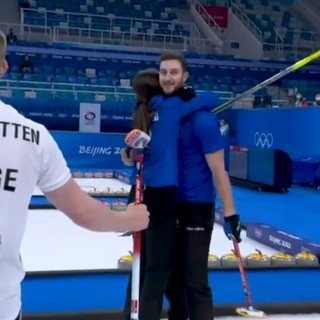 Constantini festeggia la vittoria con Mosaner