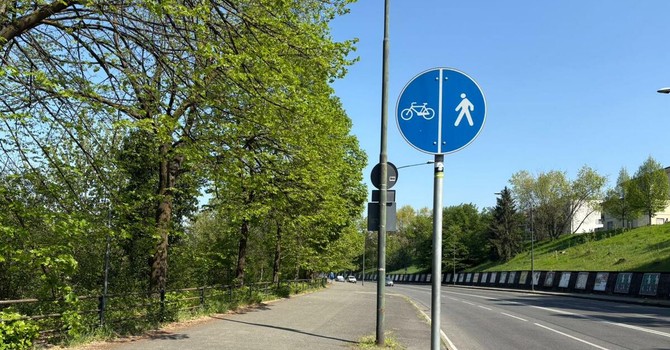 Alla Pellerina la pista ciclabile che fa discutere la politica Alla Pellerina la pista ciclabile che fa discutere la politica
