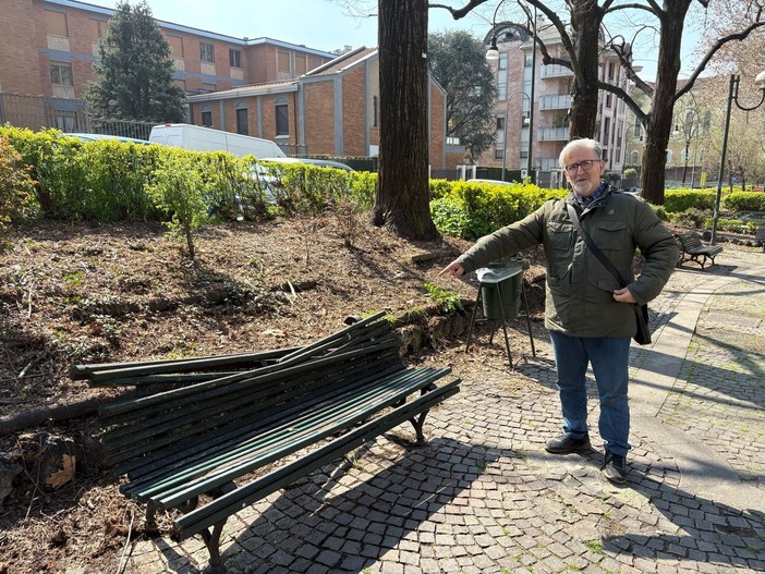 Il consigliere Moiso chiede un aiuto per i giardini Don Giussani