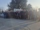 Gli autisti in sciopero a Pinerolo Gli autisti in sciopero a Pinerolo