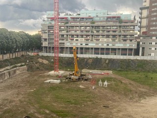 Il cantiere della maxi torre Il cantiere della maxi torre