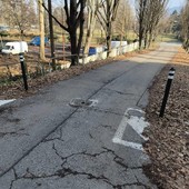 L'ingresso di via Rossetti