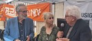 Il presidio di protesta davanti alla Rai
