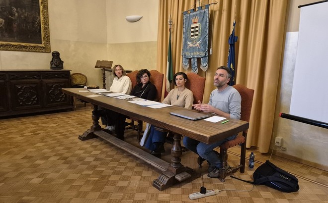 La conferenza stampa di presentazione dei Patti digitali, prima dell’incontro di stasera